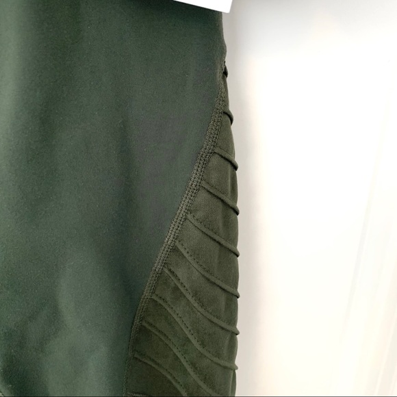 Joy Lab Olive Green Premium Moto Leggings - Picture 3 of 7